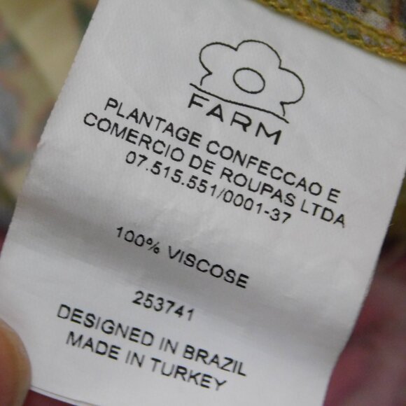 FARM Rio Sunlit Multi-Color Mixed Print Floral Maxi Wrap Dress M (2825) - Picture 6 of 7